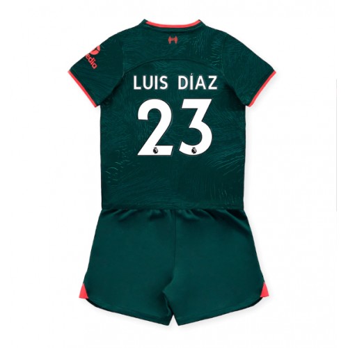 Liverpool Luis Diaz #23 kläder Barn 2022-23 Tredje Tröja Kortärmad (+ korta byxor) Liverpool Luis Diaz #23 kläder Barn 2022-23 Tredje Tröja Kortärmad (+ korta byxor)
